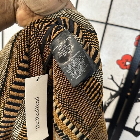 BURBERRY PRORSUM Runway SS12 Striped High Rise Pencil Tweed Knit Skirt Size S - Picture 13 of 13